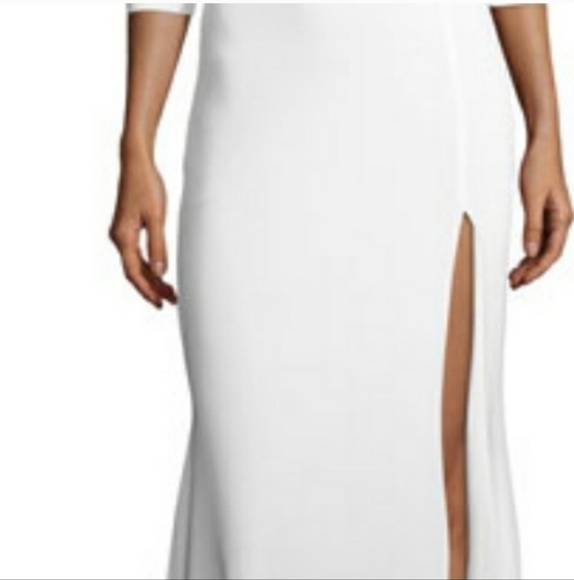 LurellyLinda Plunging High-Slit Faux Wrap Evening Gown New with Tags - Picture 8 of 12